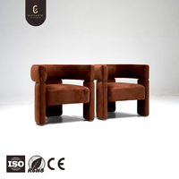 Fauteuil en tissu moderne de luxe à un siège, élégant et haut de gamme, pour salon de manoir, solution unique pour les designers d'intérieur