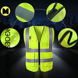 Gilet de sécurité avec logo Gilet réfléchissant personnalisé Vente directe Gilet de sécurité réfléchissant Vêtements de travail réfléchissants haute visibilité - Product Image 2