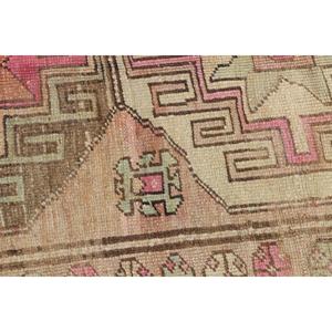 Tapis turc 4,2 x 9,8 pieds, grand tapis vintage, tapis brun rose style sud-ouest - Product Image 5