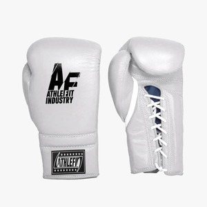 Venta al por mayor de cuero personalizado logotipo guantes de boxeo para cuero profesional hecho a medida de cuero genuino de vaca guantes de boxeo - Product Image 4