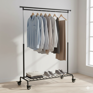 Roue de chariot à frein pivotante à tige filetée en PVC noir de 2 pouces, roulement de précision M10, pour armoire à outils, étagère d'exposition - Product Image 3