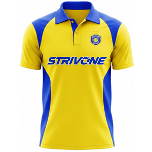 Ensemble d'uniformes de cricket de haute qualité, respirant, léger, 100% polyester, grande taille, avec logo imprimé personnalisé par transfert thermique, maillot et pantalon - Product Image 2