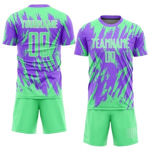 Kits de football hommes équipe de Football porter respirant Polyester uniforme conception de qualité enfants adultes vêtements de Sport ensembles d'uniformes de football - Product Image 5