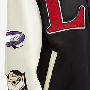 Custom High Quality Wool Varsity <b>Jacket</b> <b>Men</b> Latest Designs <b>Long</b> Sleeve Lettermen <b>Jacket</b> For <b>Men</b> Stand Wholesale Custom Winter - Product Image 6