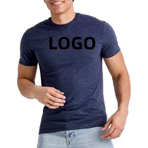 Camisetas Personalizadas al por Mayor para Hombre, Cuello Redondo, Manga Corta, 100% Algodón, para Hombre, Impresión de Logotipo, Alta Calidad, Ajuste Holgado - Product Image 3