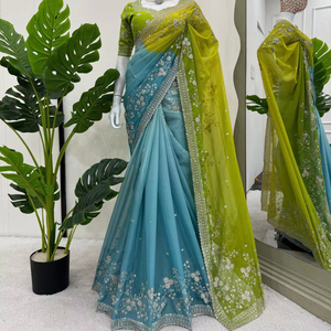 <span class=keywords><strong>2025</strong></span> bán buôn sarees thiết kế đảng & Wedding mặc Bridal lụa banarasi kanjivaram georgette <span class=keywords><strong>chiffon</strong></span> nhà máy trực tiếp giá - Product Image 1