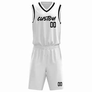 ชุดบาสเก็ตบอลแบบกำหนดเอง หมายเลขทีมตามสั่ง ระบายอากาศได้ดี แห้งเร็ว - Product Image 1