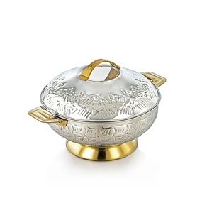 Olla redonda de Metal decorativa de lujo de diseñador hecha a mano, tapa de cazuela de vidrio personalizada de la mejor calidad, uso de cocina de mesa - Product Image 4