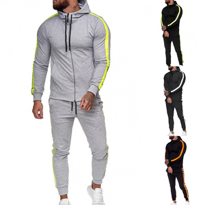 Ensemble de survêtement de jogging pour hommes avec pantalon de jogging extensible pour l'exercice, ensemble de survêtement d'entraînement pour hommes - Product Image 1
