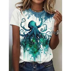 Chemise de golf 3D 2025 100% coton anti-rides décontractée à manches courtes et col en O surdimensionnée pour hommes - Product Image 2