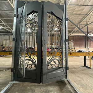 Portes d'entrée avant en fer forgé sur mesure conçues pour offrir beauté, résistance et performance extérieure durable - Product Image 6