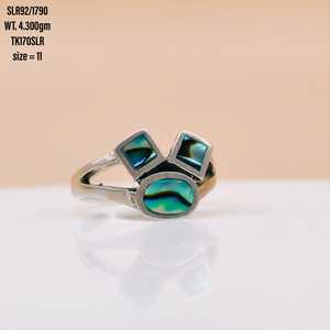 Anillo de Plata de Ley 925 con forma cuadrada y Ovalada para mujer, joyería con piedras preciosas, precio atractivo, nuevo tipo - Product Image 1