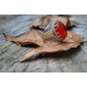 <b>Real</b> Pure 925 Sterling Silver Ring <b>Crystal</b> Handmade Turkey Luxury Trendy Vintage Style New Model - Product Image 1