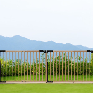 WELL HOME 'Mustang' Recinzione in Legno di Faggio Verniciato 75-114cm L Graticole e Cancelli - Product Image 3