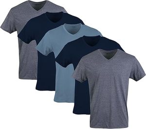 Camiseta Deportiva de Corte Regular para Hombre, de Secado Rápido, Antiolor y que Absorbe la Humedad Talla Grande, Poliéster/Algodón - Product Image 3