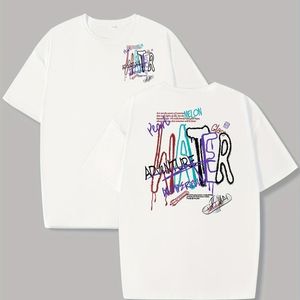 Custom Girls Fitted Drop Shoulder Streetwear Screen Printing t Shirts Organic Cotton Graphic Heavy Weight t Shirts for Women - Product Image 6