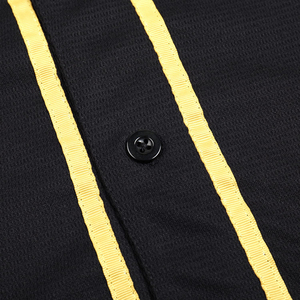 Maillot de baseball OEM bon marché vierge à la mode pour hommes maillot de baseball boutonné de super qualité sur mesure haut de gamme maillot de baseball léger - Product Image 3