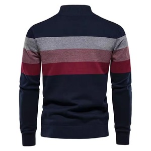 Hot Selling Plus Size Men's Half Zip <b>Sweatshirts</b> Breathable Zip Fleece Vintage Style Solid Pattern Washed Techniques Wholesale - Product Image 2