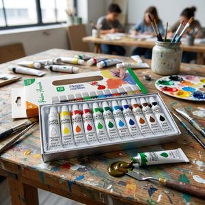 Oferta~Juego de Pintura Acrílica de 12 Colores para Pintura al Óleo-16048 # - Product Image 2