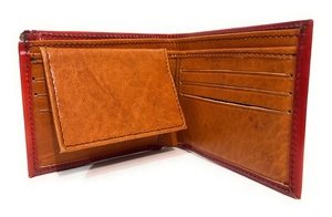 Mens Bifold Western Wallet Genuine Bi Fold Cowboy Wallet With Hand <b>Tooled</b> Skeleton Design Latest Men Luxury Genuine Wallet - Product Image 5