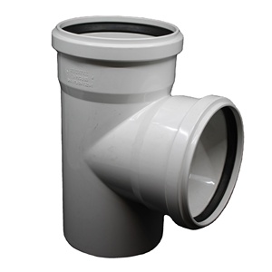PVC 90 DEGREE T-BRANCH 50mm, 75mm, 110mm, 125mm, 160mm PVC FITTINGS TEE HIGH QUALITY NO LEAKAGE PLUMBING DIN PVC PIPE FITTINGS