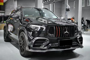 Kit Carrosserie de Mise à Niveau Style Bra-B pour <span class=keywords><strong>Mercedes</strong></span>-Benz GLE Coupé 63/53/450 2020-2022 : Diffuseur Arrière et Pare-chocs en Fibre de Carbone Ronde - Product Image 2
