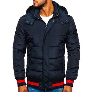 Doudoune à capuche avec Logo personnalisé pour homme, pas cher, fermeture éclair, disponible dans toutes les couleurs - Product Image 1