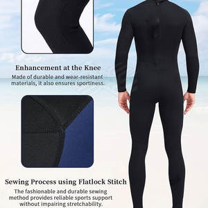 Vente directe d'usine sur mesure une pièce imperméable respirant couleur unie maillot de bain pour hommes pour taille adulte - Product Image 4