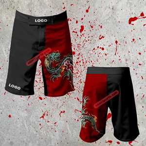 Custom MMA Grappling <b>Shorts</b> Sublimation and Embroidery Fight <b>Shorts</b> Training Gear for Men by PatmaSports Pakistan - Product Image 2