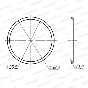 Anillo de Sellado ORHO02 para ORHO02 B36A/P36A Odyssey '07-'09; B7TA, B7VA, B7YA; F4; Honda LU - Product Image 2