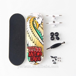 <span class=keywords><strong>Mini</strong></span> skateboard <span class=keywords><strong>à</strong></span> doigts en érable 5 plis complet, fingerboard, tech deck, finger scooter - Product Image 4