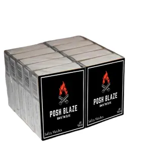 Calidad Premium Posh Blaze 4 pulgadas de madera de seguridad coincide con prueba de humedad suministro directo de fábrica 40'ft carga completa de contenedor para África