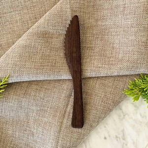 Cubiertos de madera de coco negro natural de ébano a precio barato 100% de madera de alta calidad para cena hechos en Vietnam - Product Image 2