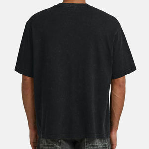 Logotipo personalizado Lavado ácido Hecho en fábrica Nueva llegada Hombres Lavado ácido Camiseta para la venta Longitud regular Hombres Lavado ácido Camiseta para la venta - Product Image 5