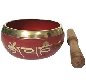 Cuenco Tibetano de Bronce Antiguo con Relieve o Martillado de Colores para la Salud y Sonido Mágico - Product Image 2