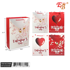 16.5 \ "X21.7 \" X6.5 \ "sacchetto regalo di san valentino 72 pz/CS per esprimere amore e romanticismo il giorno di San Valentino - Product Image 1