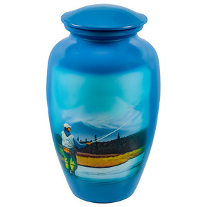 โกศโลหะสีฟ้าสำหรับผู้ใหญ่200คิวบิกของมนุษย์วัสดุสำหรับงานศพของผู้ใหญ่เป็นมิตรกับสิ่งแวดล้อม - Product Image 5