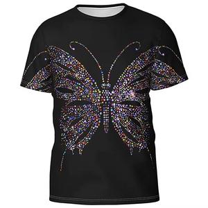 Taux raisonnable hommes strass t-shirt léger matériau durable de qualité supérieure hommes strass t-shirt avec demi-manches - Product Image 3