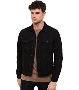 Chaqueta de Lona Vaquera para Hombre, 100% Algodón, Resistente al Viento, con Logotipo Frontal, Diseño Masculino y Atrevido, Fácil de Usar - Product Image 3