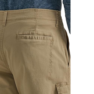 Cordón Ligero Bolsillos laterales Cargo Shorts Hombres Algodón Gimnasio Fit Cintura elástica Streetwear Pantalones cortos para hombres - Product Image 5
