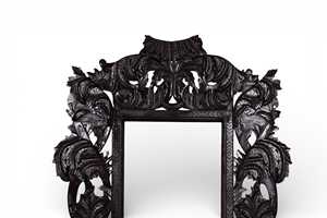 MARCO DE ESPEJO DE MADERA, Marco de Espejo Vintage, Accesorio Decorativo, Decoración Artesanal para el Hogar, Espejo de Diseño a Precio de Mayoreo - Product Image 5