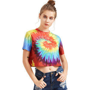 OEM nueva llegada de la moda de las mujeres Crop Tops camisetas de manga corta de gran tamaño para los deportes de verano y entrenamiento de yoga - Product Image 5