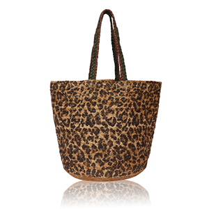 Sac fourre-tout bohème en jute écologique, design ouvert, idéal pour la plage et les voyages d'été - Product Image 1