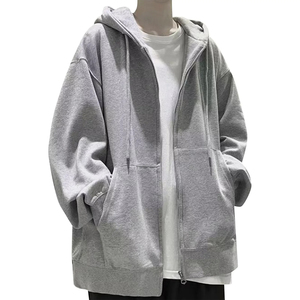 Cardigan à capuche zippé classique et polyvalent pour homme – Nouvelle collection automne, style sportif, vêtement de sport pour l'hiver, couleur unie, impression numérique - Product Image 6