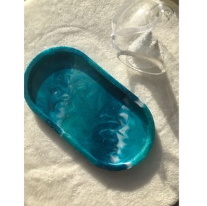 ถาดโต๊ะเครื่องแป้งเรซิ่นดีไซน์ทันสมัยถาดตกแต่งโต๊ะเครื่องแป้ง - Product Image 2