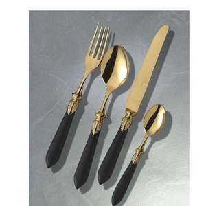 Juego de Cubiertos de Acero Inoxidable con Mango Recubierto, Elegante y Funcional para Comidas Informales, Cenas Formales y Fiestas, Ecológico y Duradero - Product Image 1