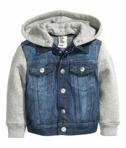 Blousons à Capuche en Jean de Haute Qualité pour Hommes et Femmes, Style Vintage, Délavé à l'Acide, 100% Coton Respirant, Broderie Décontractée pour l'Hiver, Peinture Décorative - Product Image 1
