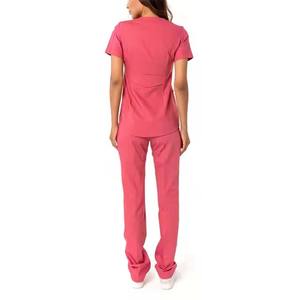 ชุดเครื่องแบบพยาบาลโรงพยาบาลแขนครึ่งแขนระบายระบายอากาศได้ดีชุดเสื้อผ้าถัก - Product Image 2