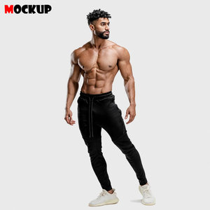 Pantalon de jogging pour homme, personnalisé, mi-long, écologique, respirant, à taille élastique, design tendance, séchage rapide, léger - Product Image 3