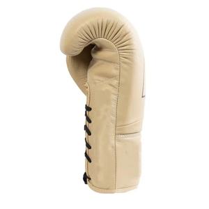 Guantes de Boxeo de Cuero con Cierre de Cordones en la Muñeca, Equipo de Entrenamiento de Dedos Completos para Adultos - Product Image 1